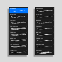 Stitching and Embroidery Brush Pack